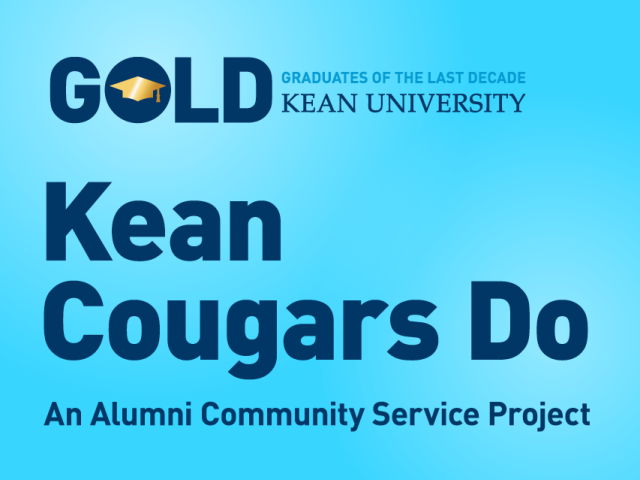 Kean Cougars Do GOLD Alumni Community Service Project Graphic