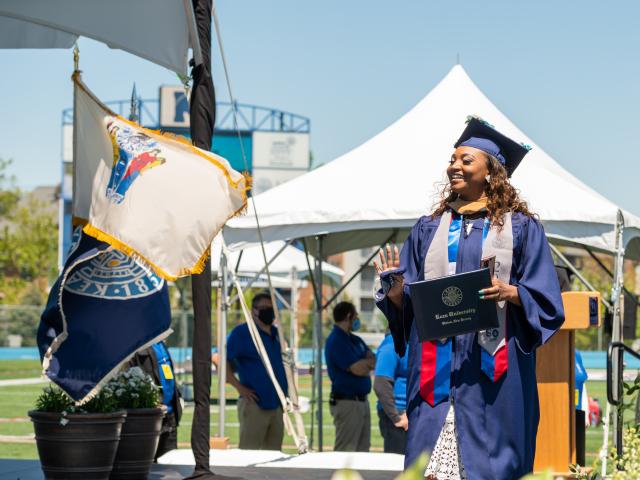 Young woman graduates