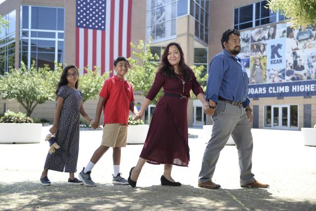 The Sattar-Ahmed Family on campus 